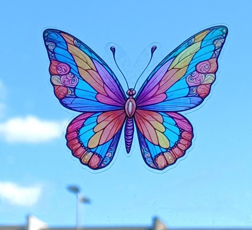 Butterfly decorative stained - decorative,