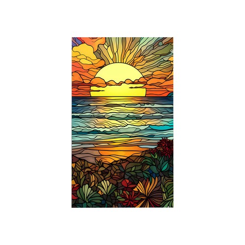 Stained glass window - stained,
