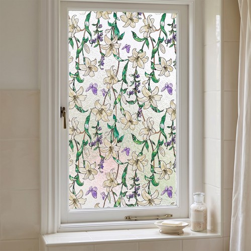 Rainbow frosted window film - frosted,
