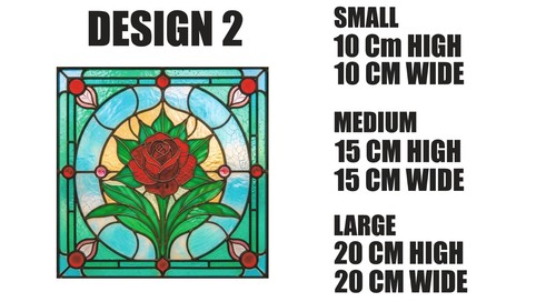 Square stained glass effect - square,