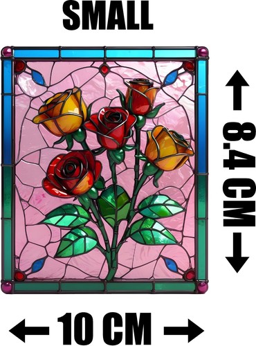 Flower rose stained glass - flower,