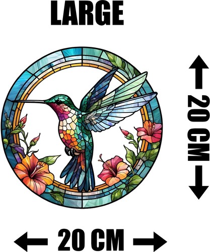 Hummingbird decorative stained - hummingbird,
