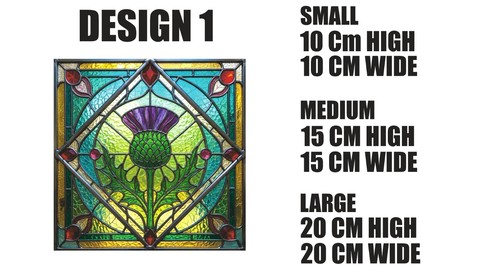 Square stained glass effect - stained,