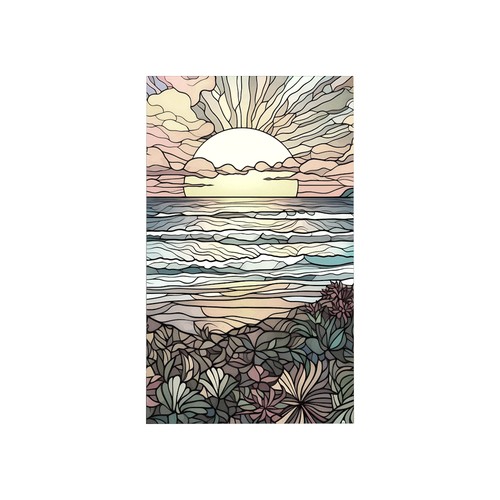 45x100 stained glass window - 45x100,