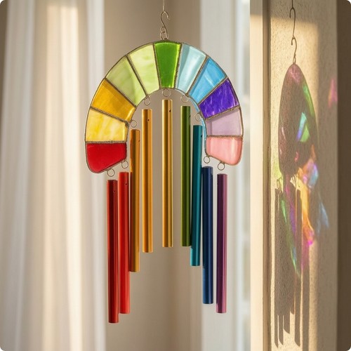 Rainbow suncatcher colorful - rainbow,