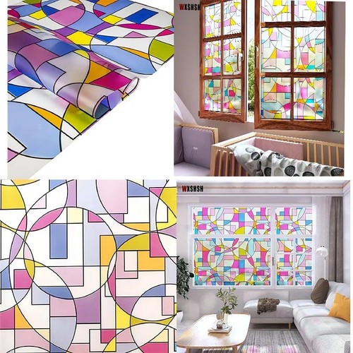 Window film floral bird - window,