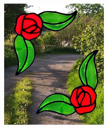 Set rosebuds stained - 2,