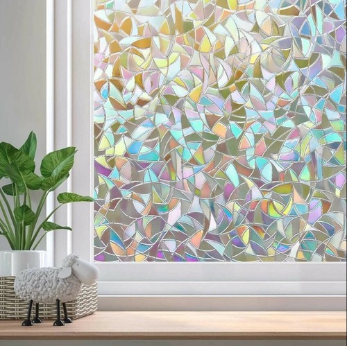 Rainbow window film stained - 3d,
