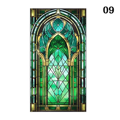 Retro art glass church - church, film