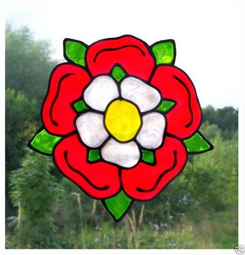 Tudor rose stained glass - ,