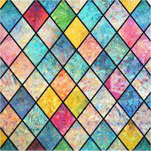 Rainbow frosted window film - rainbow,