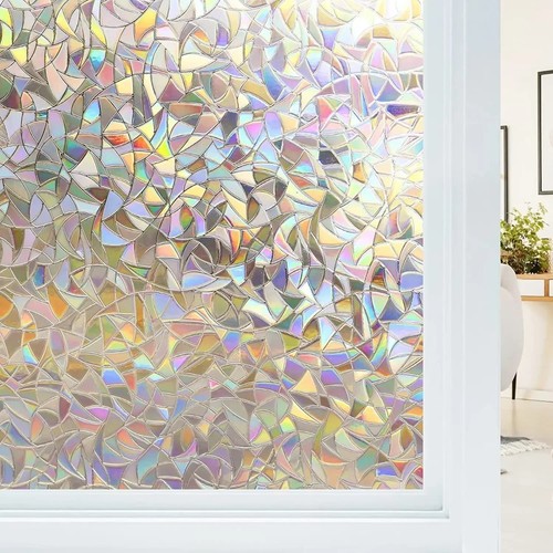 Rainbow frosted window - frosted, film