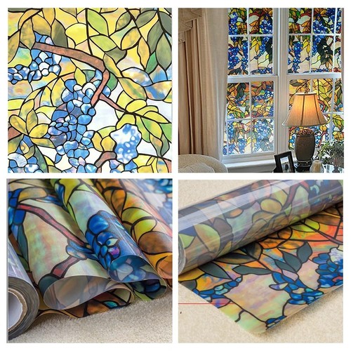 Rainbow frosted window film - window,