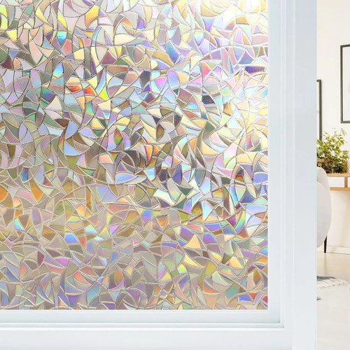 Rainbow frosted window film - frosted,