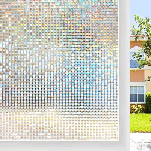 Rainbow frosted window film - window,