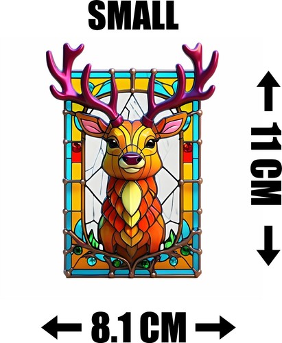 Stag decorative stained - stag, glass