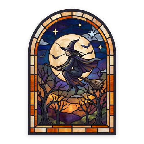 Halloween witch moon - halloween,