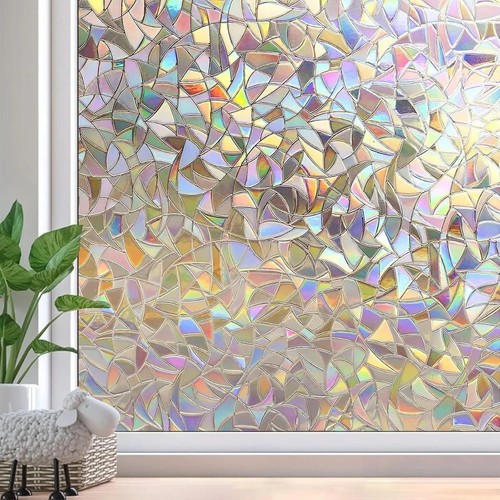 Rainbow frosted window film - window,